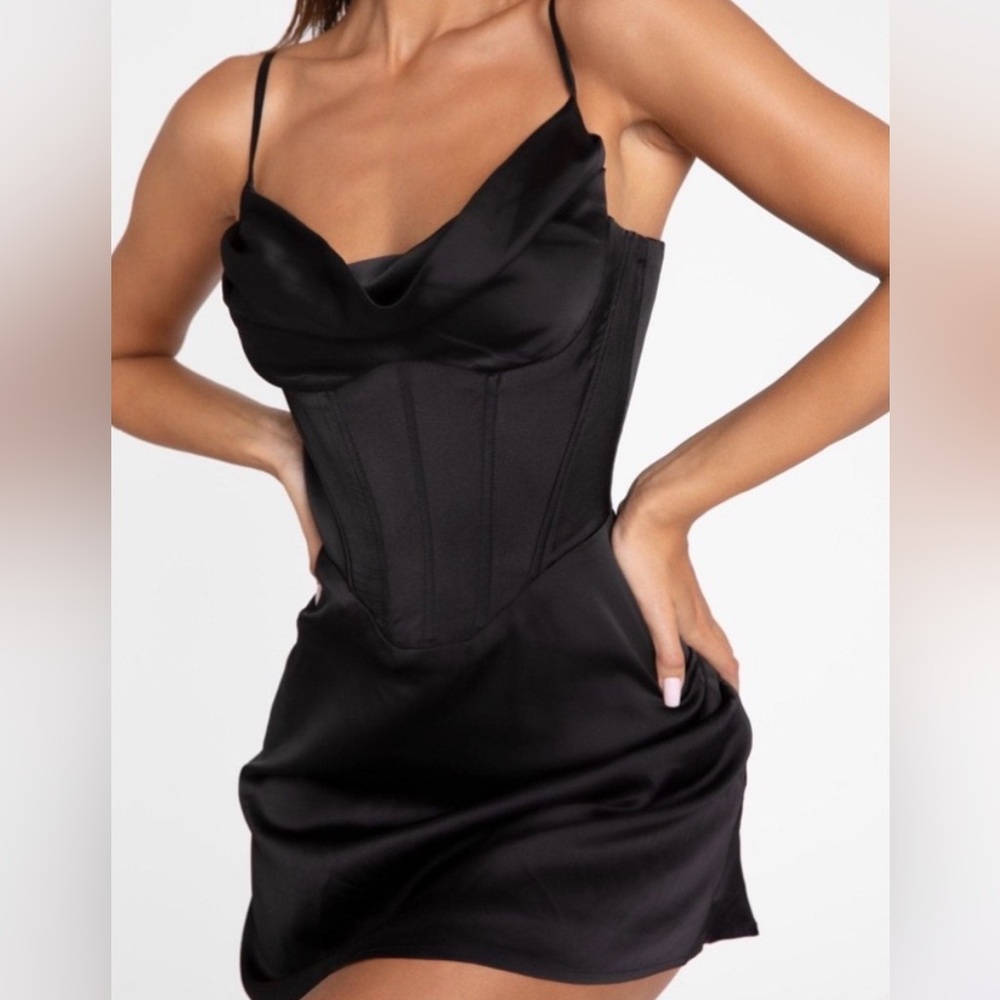 Heiress Beverly Hills Satin Mini Dress